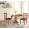 International Concepts 42 in. Dual Drop Leaf Dining Table with 2 Madrid LadderBack Chairs K42-42DP-C2-2 - alternate 3